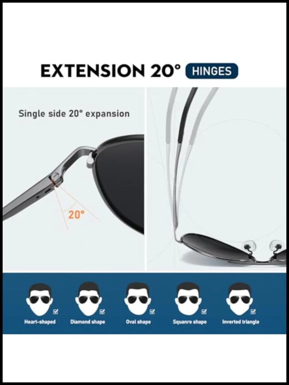Polarized Aviator Sunglasses for Men Women UV400 Driving Fishing Metal Frame
